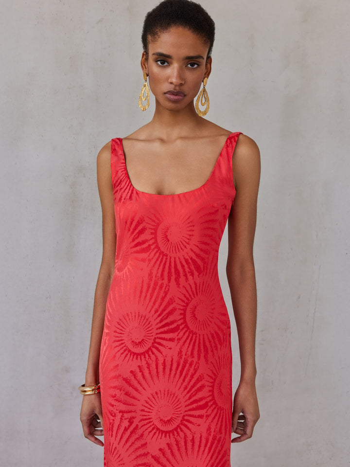 EMELINE DRESS | CORAL