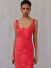 EMELINE DRESS | CORAL