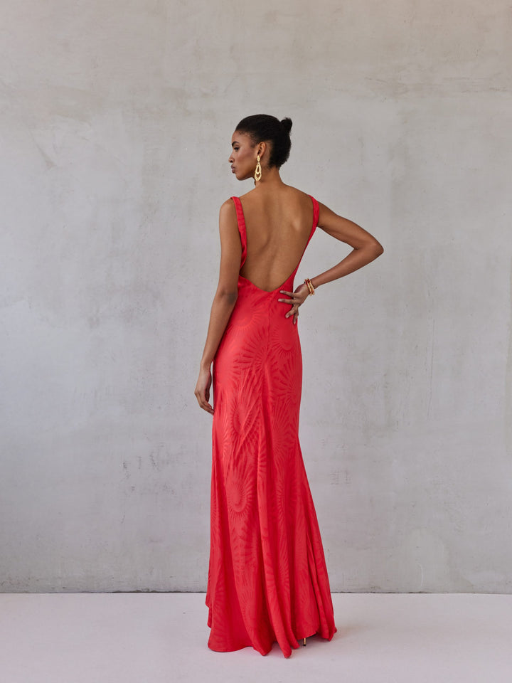 EMELINE DRESS | CORAL