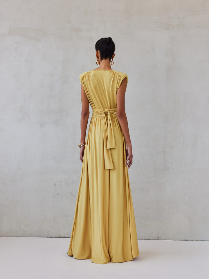 ANABELLE DRESS WARM OCHRE