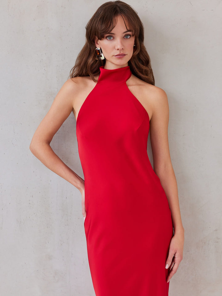 KYMA DRESS RUBY RED