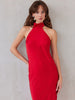 KYMA DRESS RUBY RED