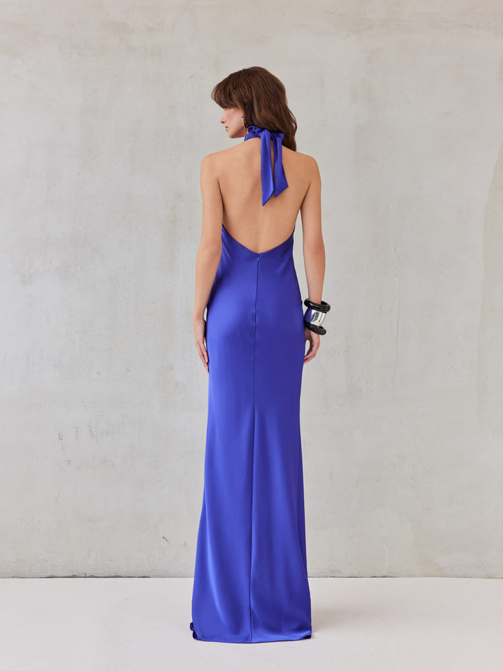 KYMA DRESS PURPLISH BLUE
