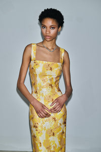 KALI SEQUIN DRESS | YELLOW