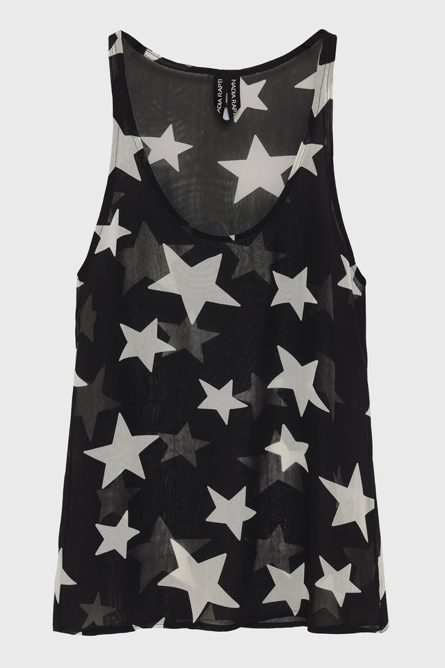 STARFARI TOP BLACK/WHITE