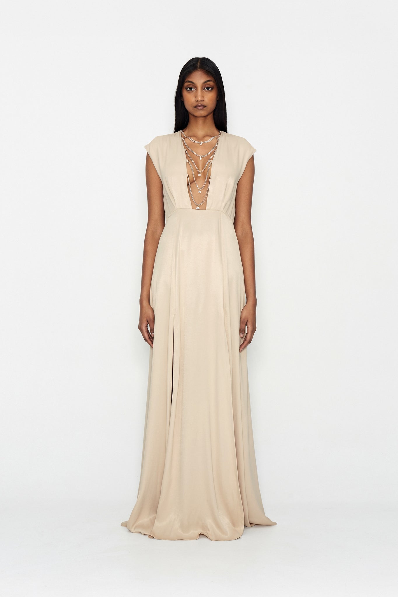 PEARL PERFECT DRESS BEIGE – 57 FASHION BAR
