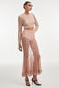 FEMME KNITTED CROP TOP PINK