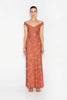 CACTUS LONG DRESS TERRACOTTA