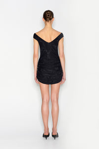 CACTUS MINI DRESS BLACK