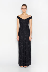 CACTUS LONG DRESS BLACK