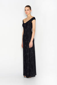 CACTUS LONG DRESS BLACK