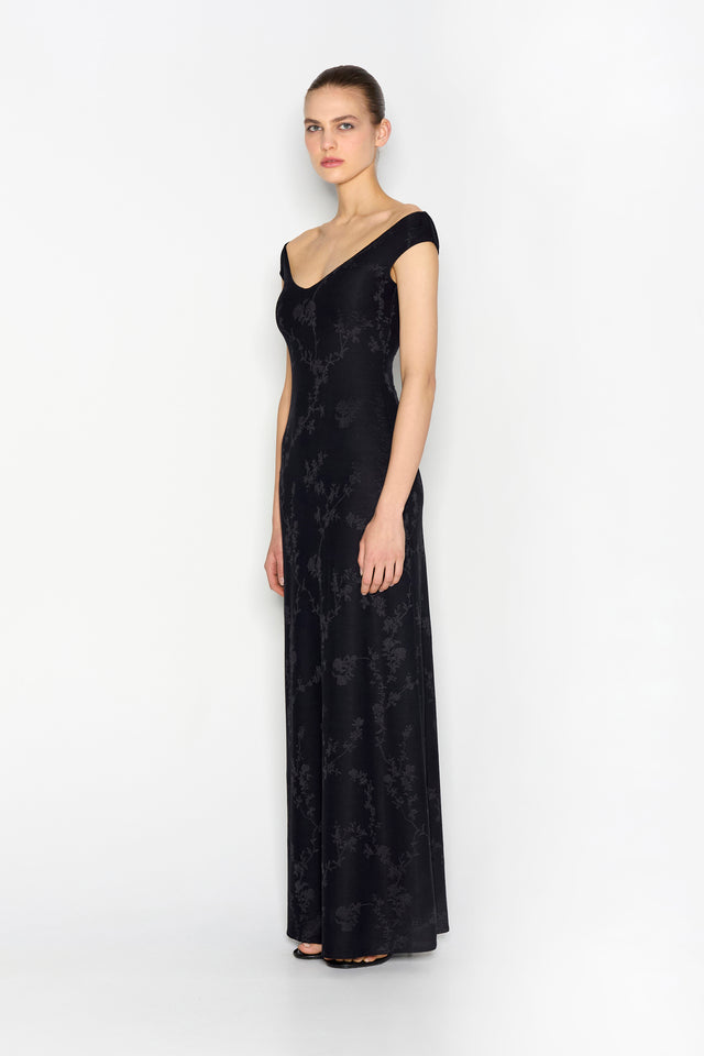 CACTUS LONG DRESS BLACK