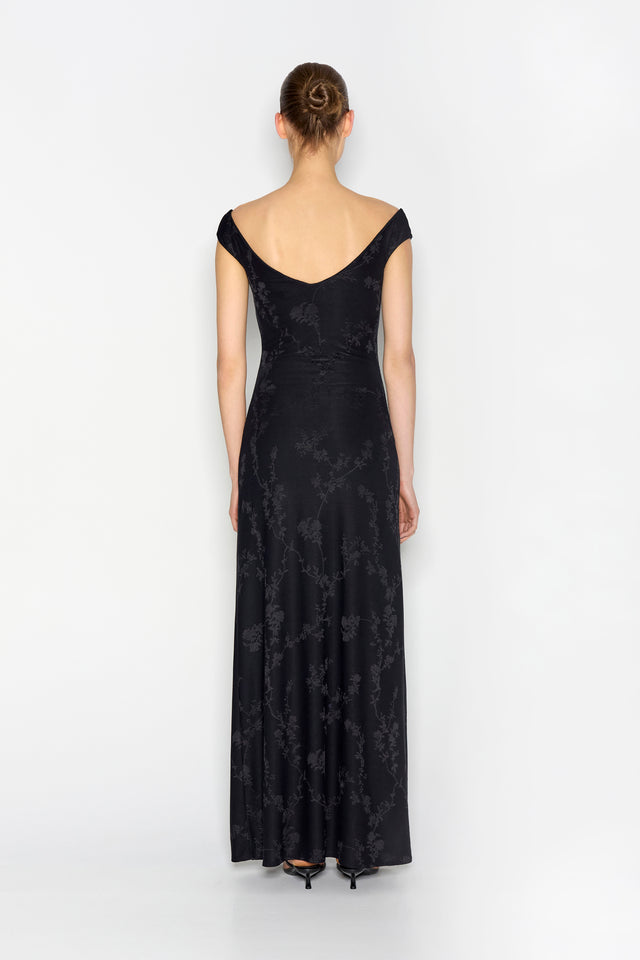 CACTUS LONG DRESS BLACK