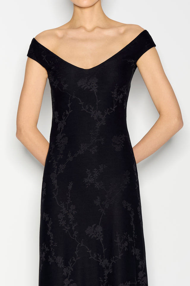 CACTUS LONG DRESS BLACK