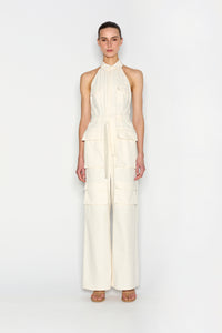PALM JUMPSUIT ECRU