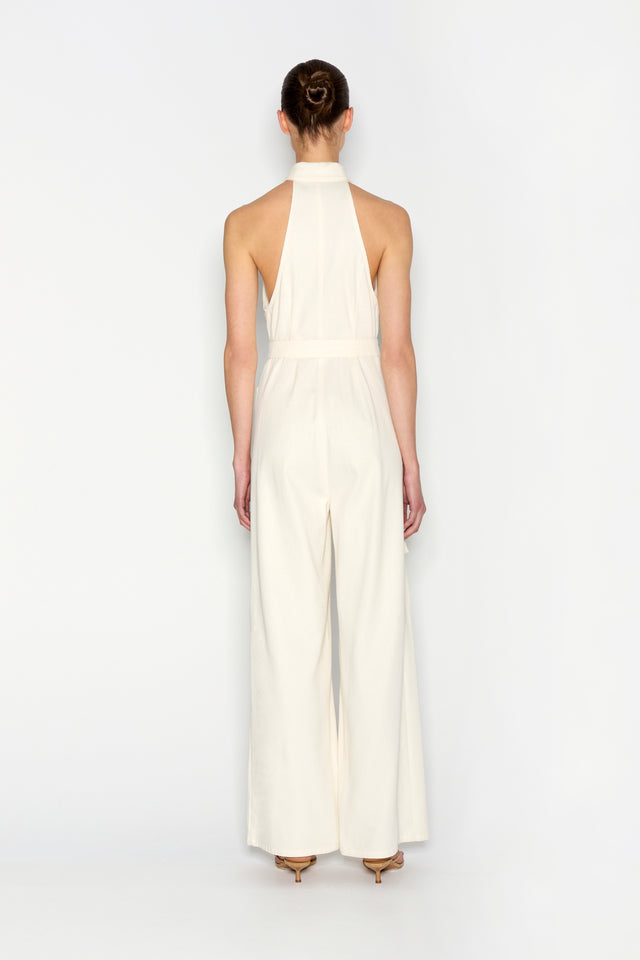 PALM JUMPSUIT ECRU