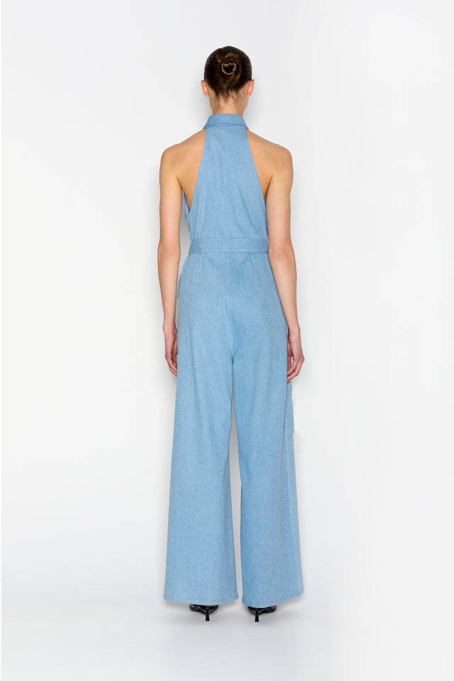 PALM JUMPSUIT BLUE
