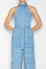PALM JUMPSUIT BLUE