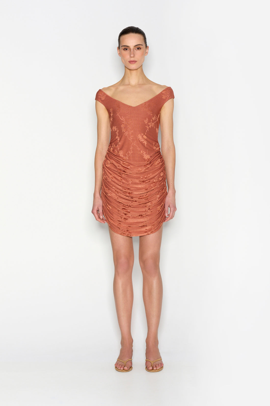 CACTUS MINI DRESS TERRACOTTA