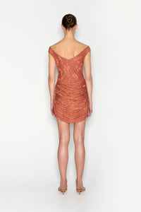 CACTUS MINI DRESS TERRACOTTA