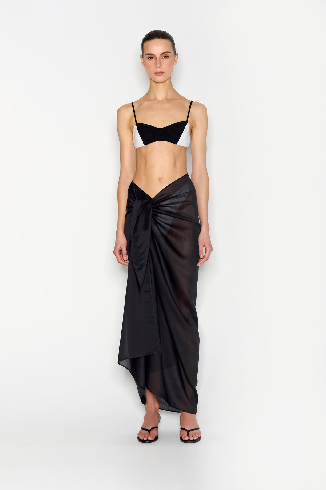 LAYOVER SARONG VOILE BLACK