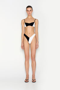 SALTY BIKINI BLACK/WHITE
