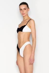 SALTY BIKINI BLACK/WHITE