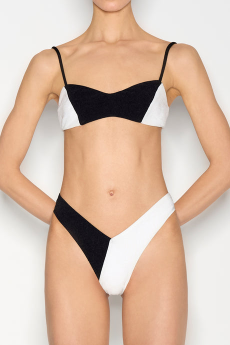 SALTY BIKINI BLACK/WHITE