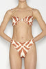REEF BIKINI PRINTED BROWN/ECRU