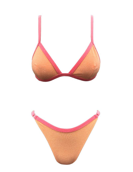 PEACH TRIANGLE BIKINI