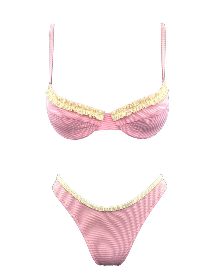 COTTON CANDY RUFFLED BIKINI