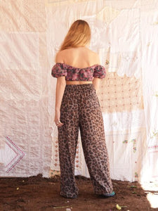 VOYAGER TROUSERS animal print