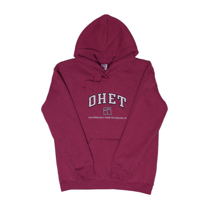 Wine Red College Hoodie