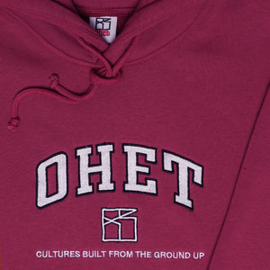 Wine Red College Hoodie