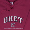 Wine Red College Hoodie