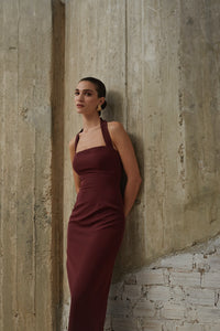 ALBA DRESS | BURGUNDY