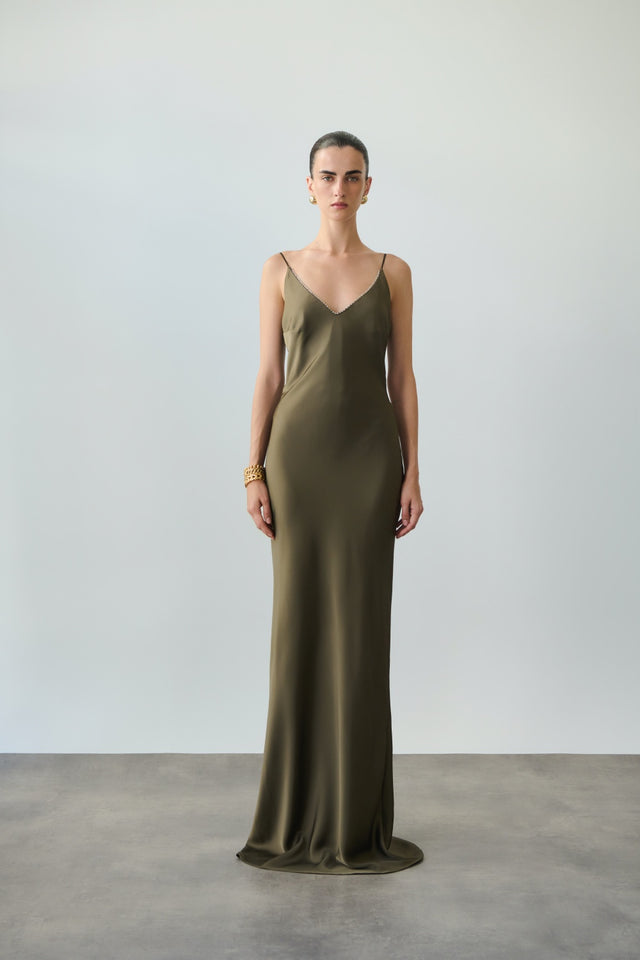 LUISA DRESS | KHAKI