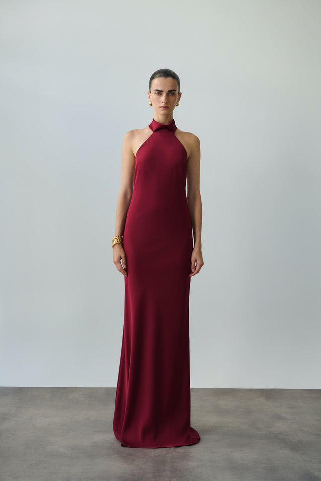 KYMA DRESS CHERRY RED