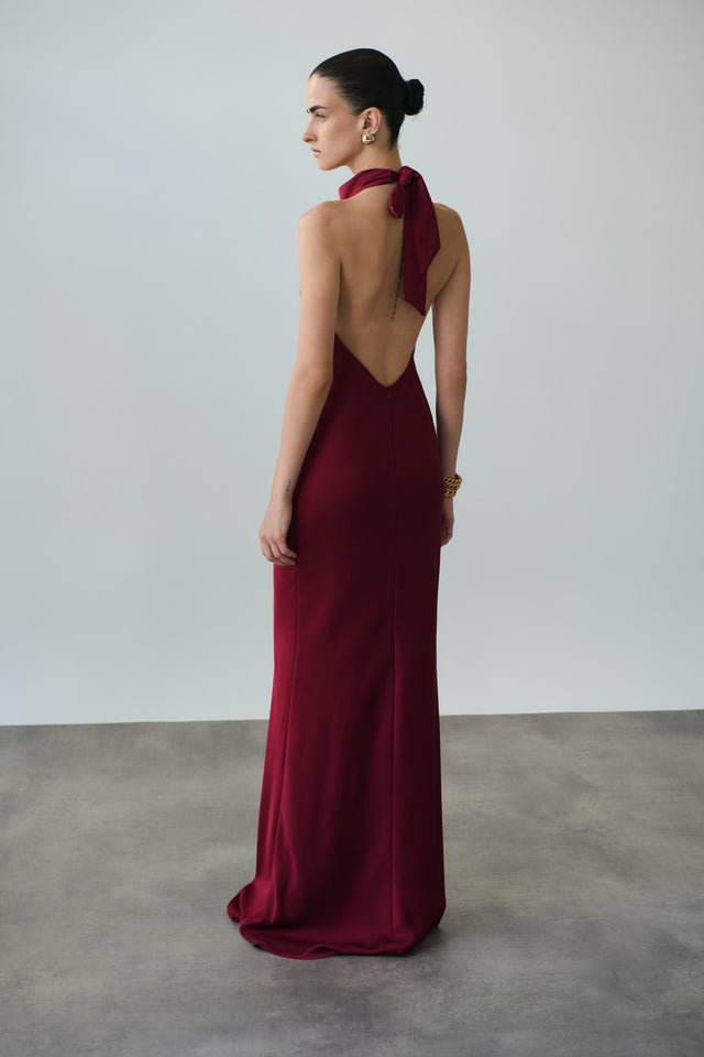 KYMA DRESS CHERRY RED