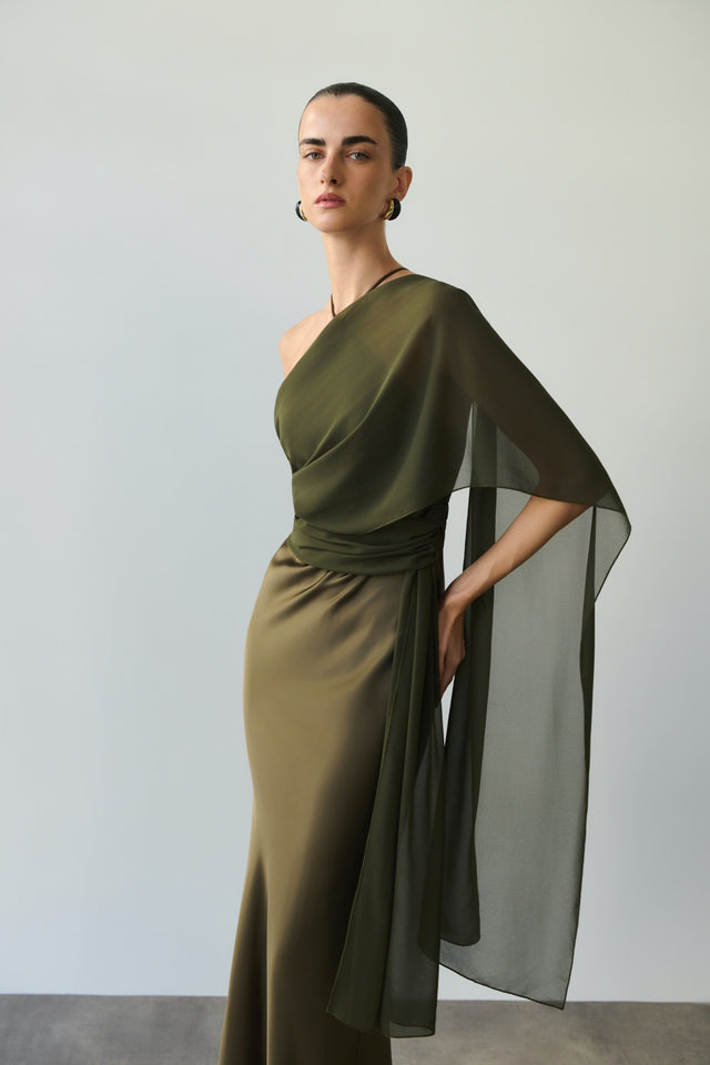 DANAI POLYMORPHIC DRESS | KHAKI