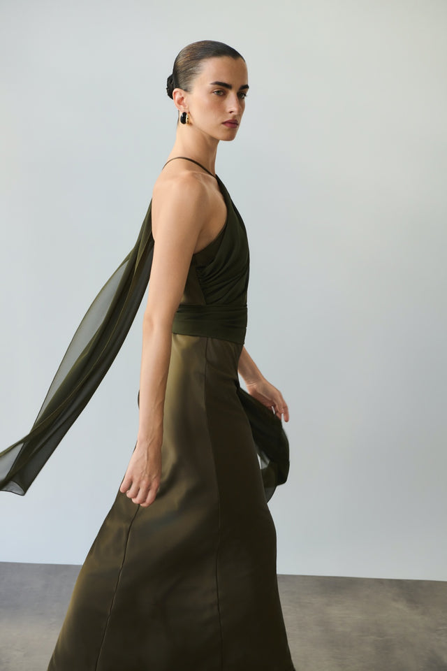 DANAI POLYMORPHIC DRESS | KHAKI