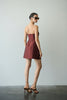 SOLENE MINI DRESS CHESTNUT BROWN