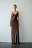 LUISA DRESS CINNAMON BROWN