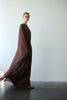 LONG SLEEVE CAPE CINNAMON BROWN