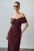 MADELEINE DRESS BURGUNDY