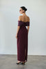 MADELEINE DRESS BURGUNDY