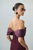MADELEINE DRESS BURGUNDY