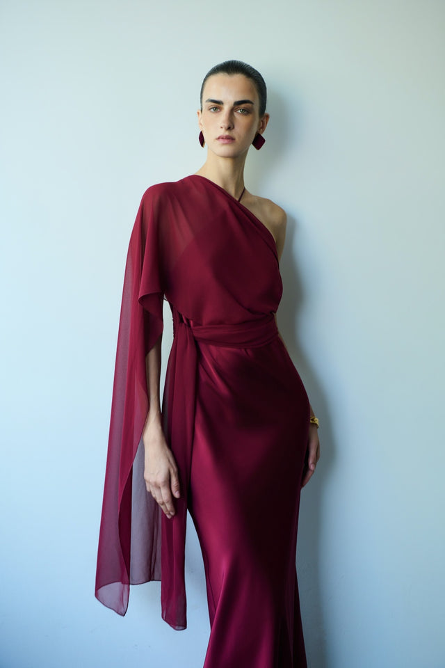 DANAI POLYMORPHIC DRESS | CHERRY RED