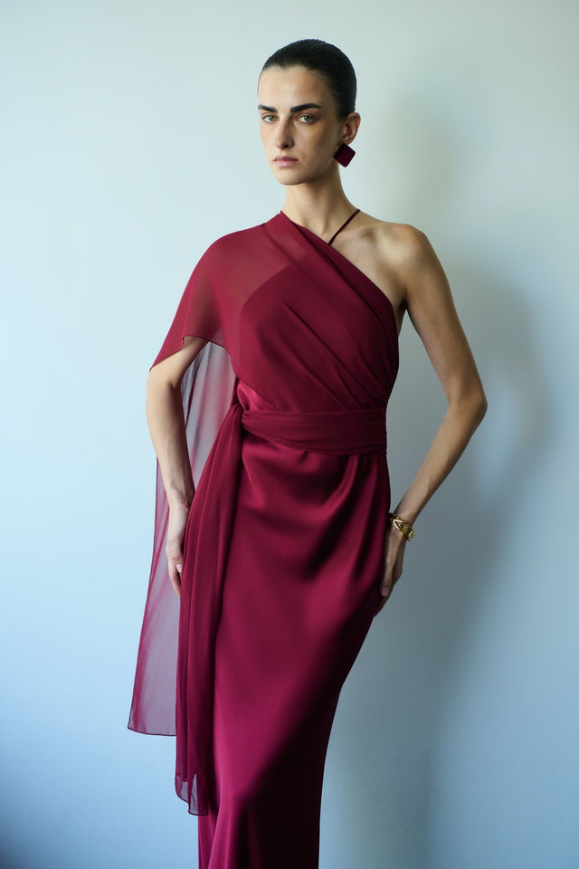 DANAI POLYMORPHIC DRESS | CHERRY RED