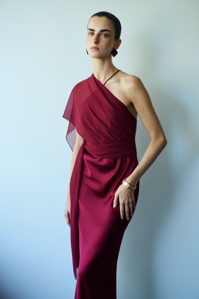 DANAI POLYMORPHIC DRESS | CHERRY RED